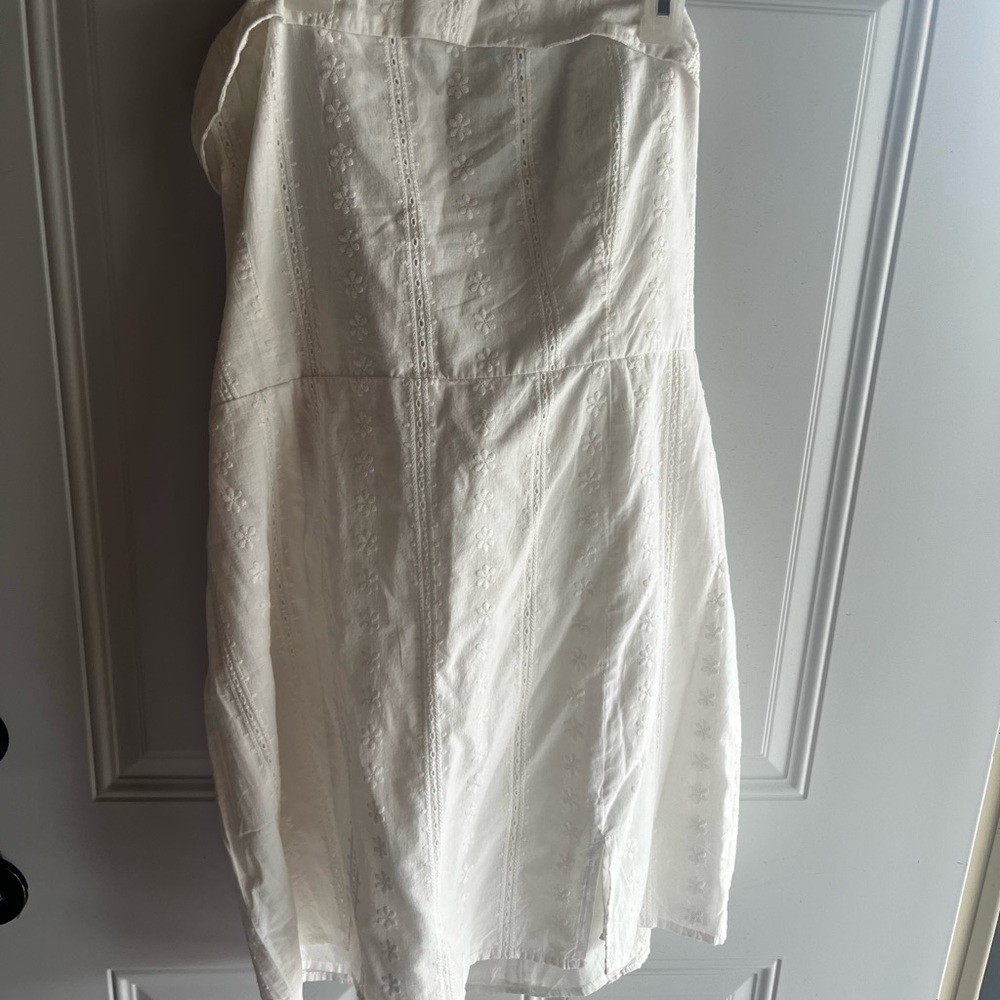 Aeropostale Cream Smocked Top